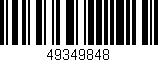 Código de barras (EAN, GTIN, SKU, ISBN): '49349848'
