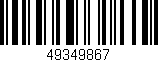 Código de barras (EAN, GTIN, SKU, ISBN): '49349867'