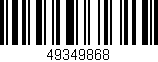 Código de barras (EAN, GTIN, SKU, ISBN): '49349868'