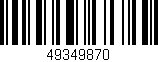 Código de barras (EAN, GTIN, SKU, ISBN): '49349870'