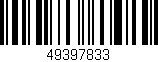 Código de barras (EAN, GTIN, SKU, ISBN): '49397833'