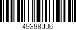 Código de barras (EAN, GTIN, SKU, ISBN): '49398006'