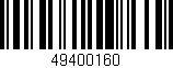 Código de barras (EAN, GTIN, SKU, ISBN): '49400160'