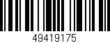 Código de barras (EAN, GTIN, SKU, ISBN): '49419175'
