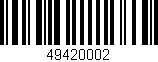 Código de barras (EAN, GTIN, SKU, ISBN): '49420002'