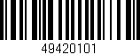 Código de barras (EAN, GTIN, SKU, ISBN): '49420101'