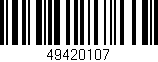 Código de barras (EAN, GTIN, SKU, ISBN): '49420107'