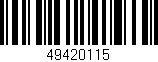 Código de barras (EAN, GTIN, SKU, ISBN): '49420115'