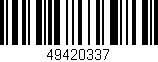 Código de barras (EAN, GTIN, SKU, ISBN): '49420337'