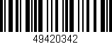 Código de barras (EAN, GTIN, SKU, ISBN): '49420342'