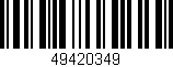 Código de barras (EAN, GTIN, SKU, ISBN): '49420349'