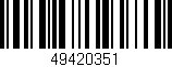 Código de barras (EAN, GTIN, SKU, ISBN): '49420351'