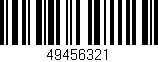 Código de barras (EAN, GTIN, SKU, ISBN): '49456321'