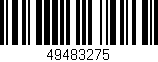 Código de barras (EAN, GTIN, SKU, ISBN): '49483275'