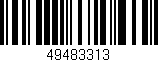 Código de barras (EAN, GTIN, SKU, ISBN): '49483313'