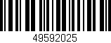 Código de barras (EAN, GTIN, SKU, ISBN): '49592025'
