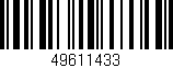 Código de barras (EAN, GTIN, SKU, ISBN): '49611433'