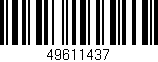 Código de barras (EAN, GTIN, SKU, ISBN): '49611437'