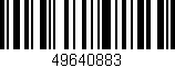 Código de barras (EAN, GTIN, SKU, ISBN): '49640883'