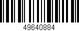 Código de barras (EAN, GTIN, SKU, ISBN): '49640884'