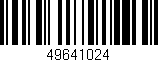 Código de barras (EAN, GTIN, SKU, ISBN): '49641024'