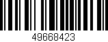 Código de barras (EAN, GTIN, SKU, ISBN): '49668423'