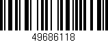 Código de barras (EAN, GTIN, SKU, ISBN): '49686118'