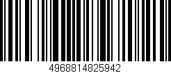 Código de barras (EAN, GTIN, SKU, ISBN): '4968814825942'