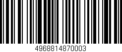 Código de barras (EAN, GTIN, SKU, ISBN): '4968814870003'