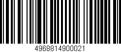Código de barras (EAN, GTIN, SKU, ISBN): '4968814900021'