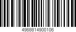 Código de barras (EAN, GTIN, SKU, ISBN): '4968814900106'