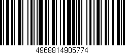 Código de barras (EAN, GTIN, SKU, ISBN): '4968814905774'