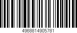 Código de barras (EAN, GTIN, SKU, ISBN): '4968814905781'