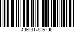 Código de barras (EAN, GTIN, SKU, ISBN): '4968814905798'