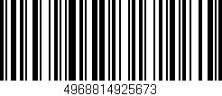 Código de barras (EAN, GTIN, SKU, ISBN): '4968814925673'