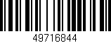 Código de barras (EAN, GTIN, SKU, ISBN): '49716844'