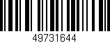 Código de barras (EAN, GTIN, SKU, ISBN): '49731644'