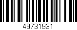 Código de barras (EAN, GTIN, SKU, ISBN): '49731931'