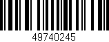 Código de barras (EAN, GTIN, SKU, ISBN): '49740245'