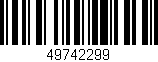 Código de barras (EAN, GTIN, SKU, ISBN): '49742299'
