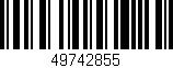 Código de barras (EAN, GTIN, SKU, ISBN): '49742855'