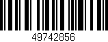 Código de barras (EAN, GTIN, SKU, ISBN): '49742856'