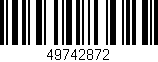 Código de barras (EAN, GTIN, SKU, ISBN): '49742872'