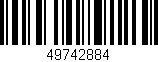 Código de barras (EAN, GTIN, SKU, ISBN): '49742884'