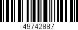 Código de barras (EAN, GTIN, SKU, ISBN): '49742887'