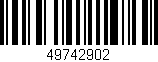Código de barras (EAN, GTIN, SKU, ISBN): '49742902'