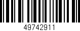 Código de barras (EAN, GTIN, SKU, ISBN): '49742911'