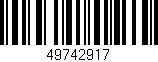 Código de barras (EAN, GTIN, SKU, ISBN): '49742917'
