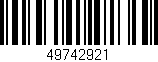 Código de barras (EAN, GTIN, SKU, ISBN): '49742921'