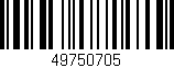 Código de barras (EAN, GTIN, SKU, ISBN): '49750705'